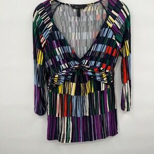 Y2K BCBG Art Deco Funky Top